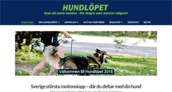 Desktop Screenshot of hundlopet.se