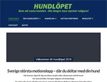 Tablet Screenshot of hundlopet.se